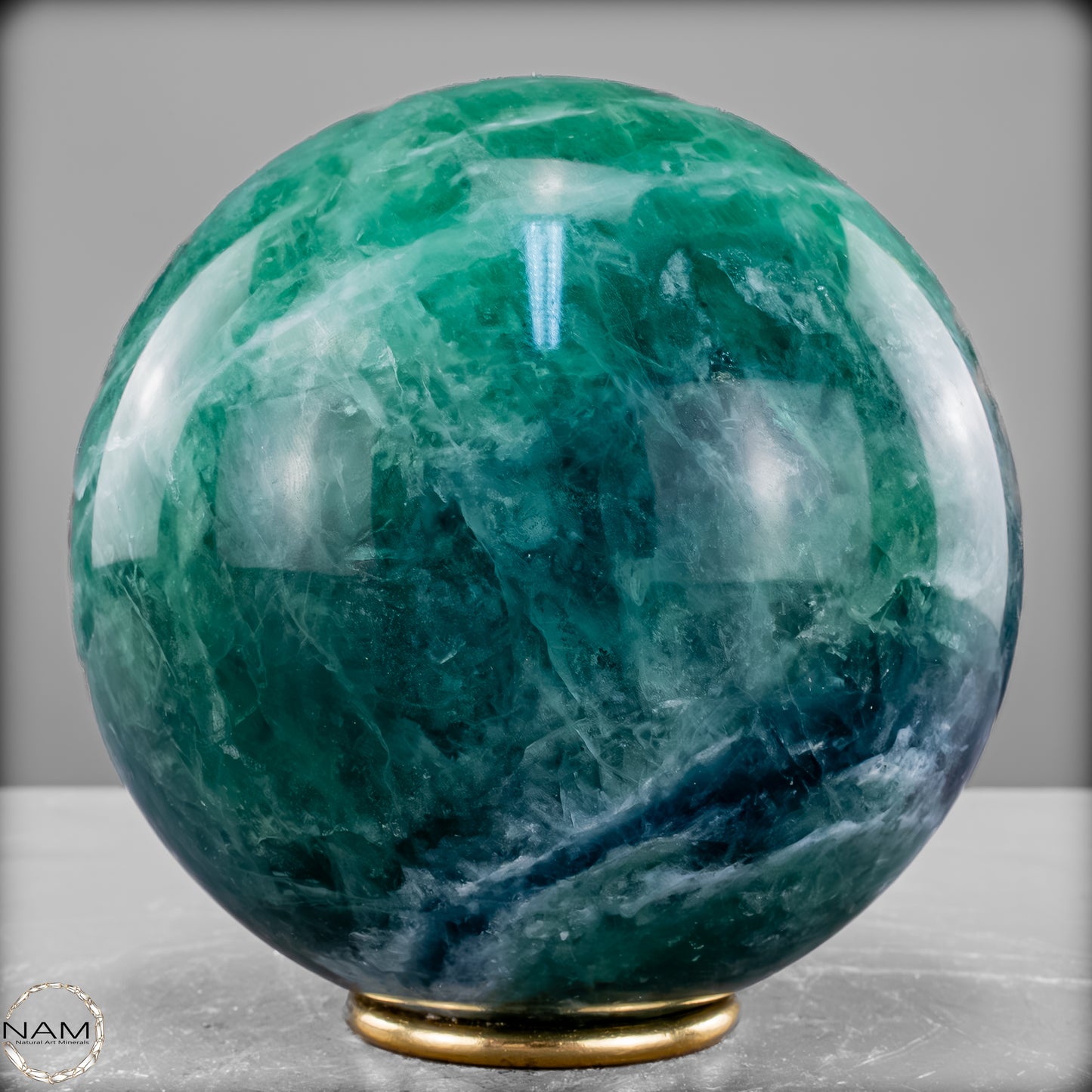 Natürliche Grüne Fluorit Kristallkugel, Spitzenqualität - 5472,69 g