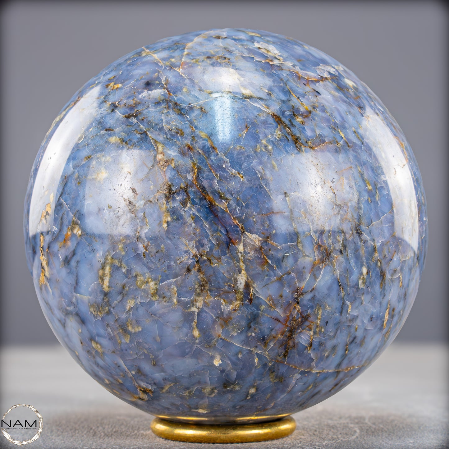 Natürliche Blaue Quarz Kugelaus Brasilien - 2160,15g
