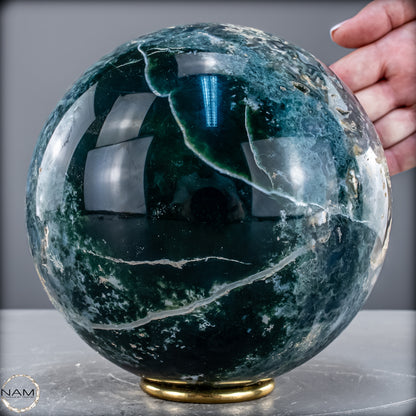 Natürlicher Moos Achat Kristall-Kugel - 6024,38 g