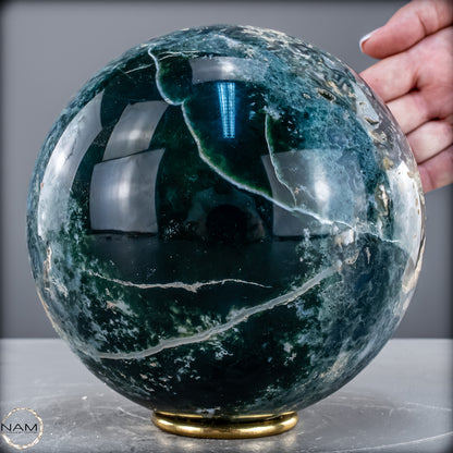 Natürlicher Moos Achat Kristall-Kugel - 6024,38 g