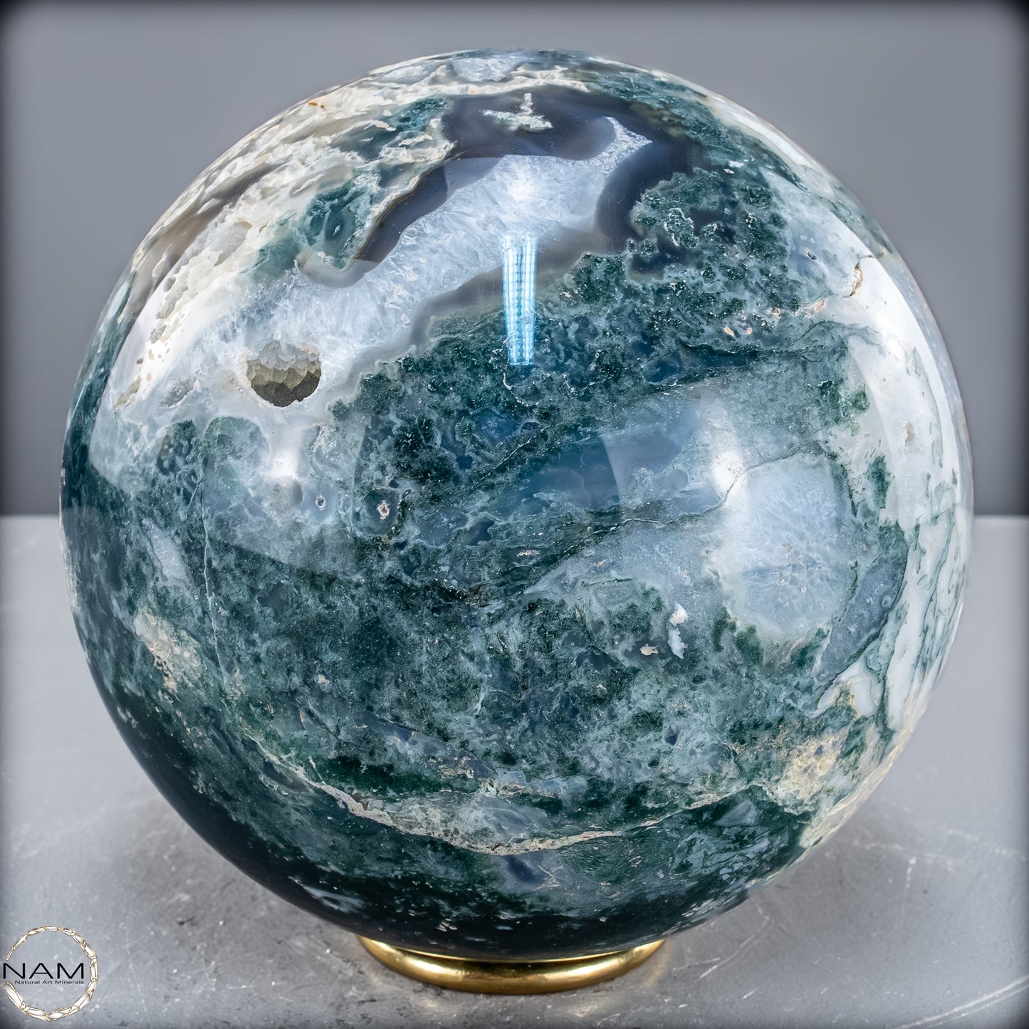 Natürlicher Moos Achat Kristall-Kugel - 6024,38 g