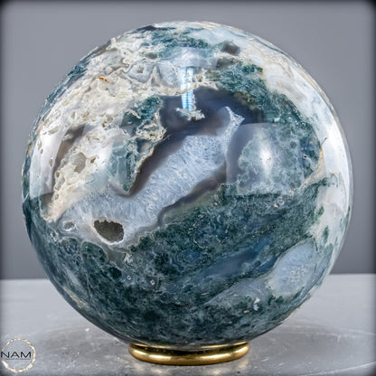 Natürlicher Moos Achat Kristall-Kugel - 6024,38 g