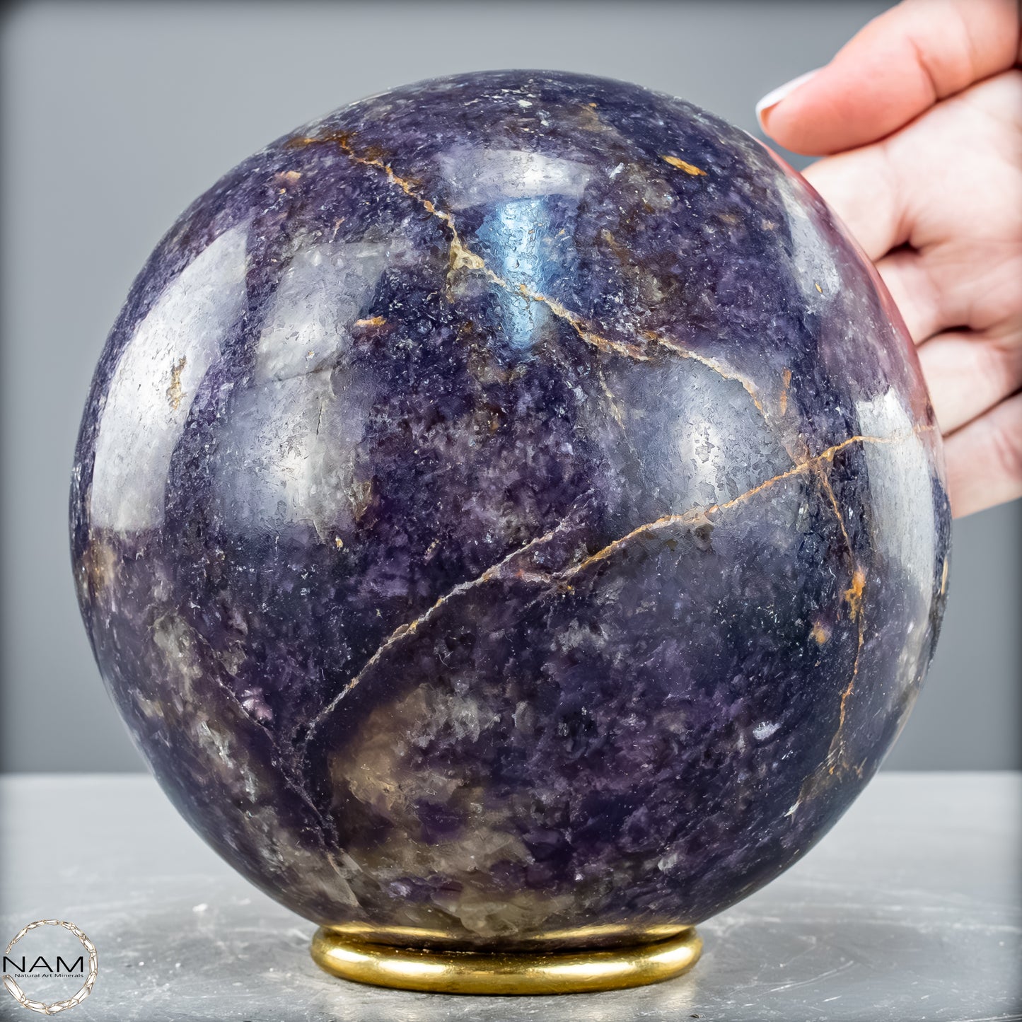 Natürliche Einhornstein - Lepidolit Kristall-Kugel - 4131,85 g