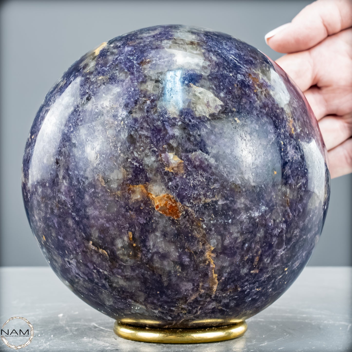 Natürliche Einhornstein - Lepidolit Kristall-Kugel - 4131,85 g