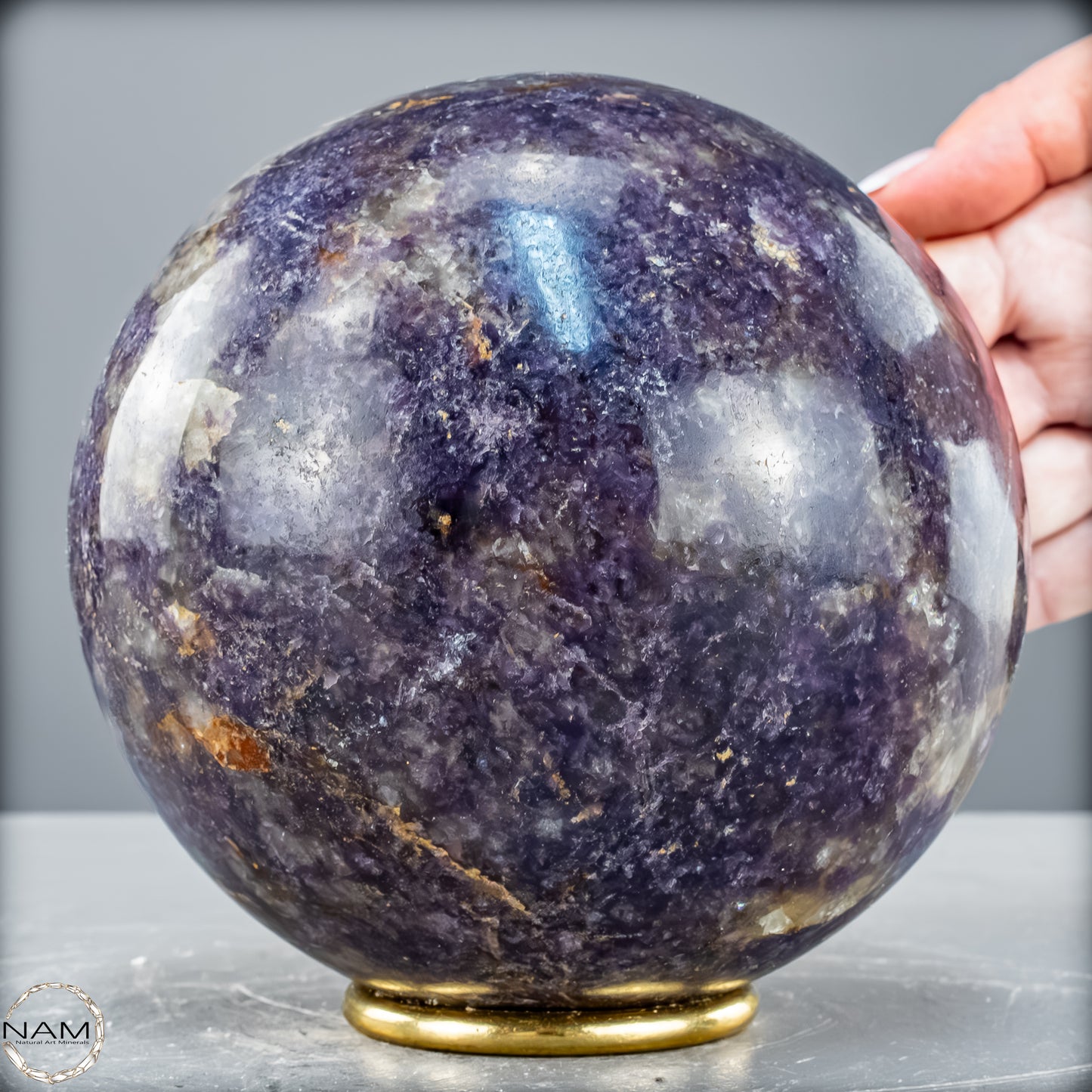 Natürliche Einhornstein - Lepidolit Kristall-Kugel - 4131,85 g