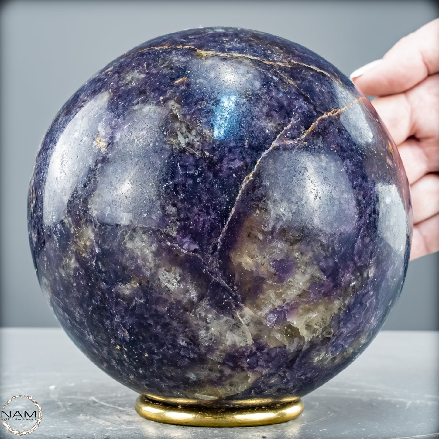 Natürliche Einhornstein - Lepidolit Kristall-Kugel - 4131,85 g