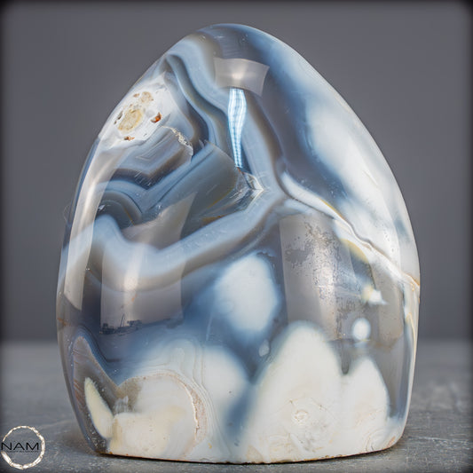 Natürliche Orca-Achat Kristall Freiform aus Brasilien - 809,95g