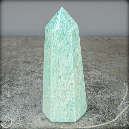 Natürlicher Funkelnder Amazonit Kristall-Obelisk - 761,43g