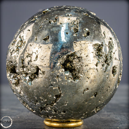 Natürliche Dekorative Pyrit-Kristall Kugel / Druse - 1032,08g - 78,5mm