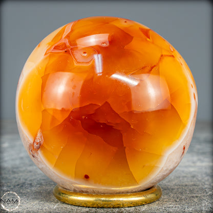 Natürliche Mehrfabige Carneol Kristall Kugel - 463,62g - 69,5mm