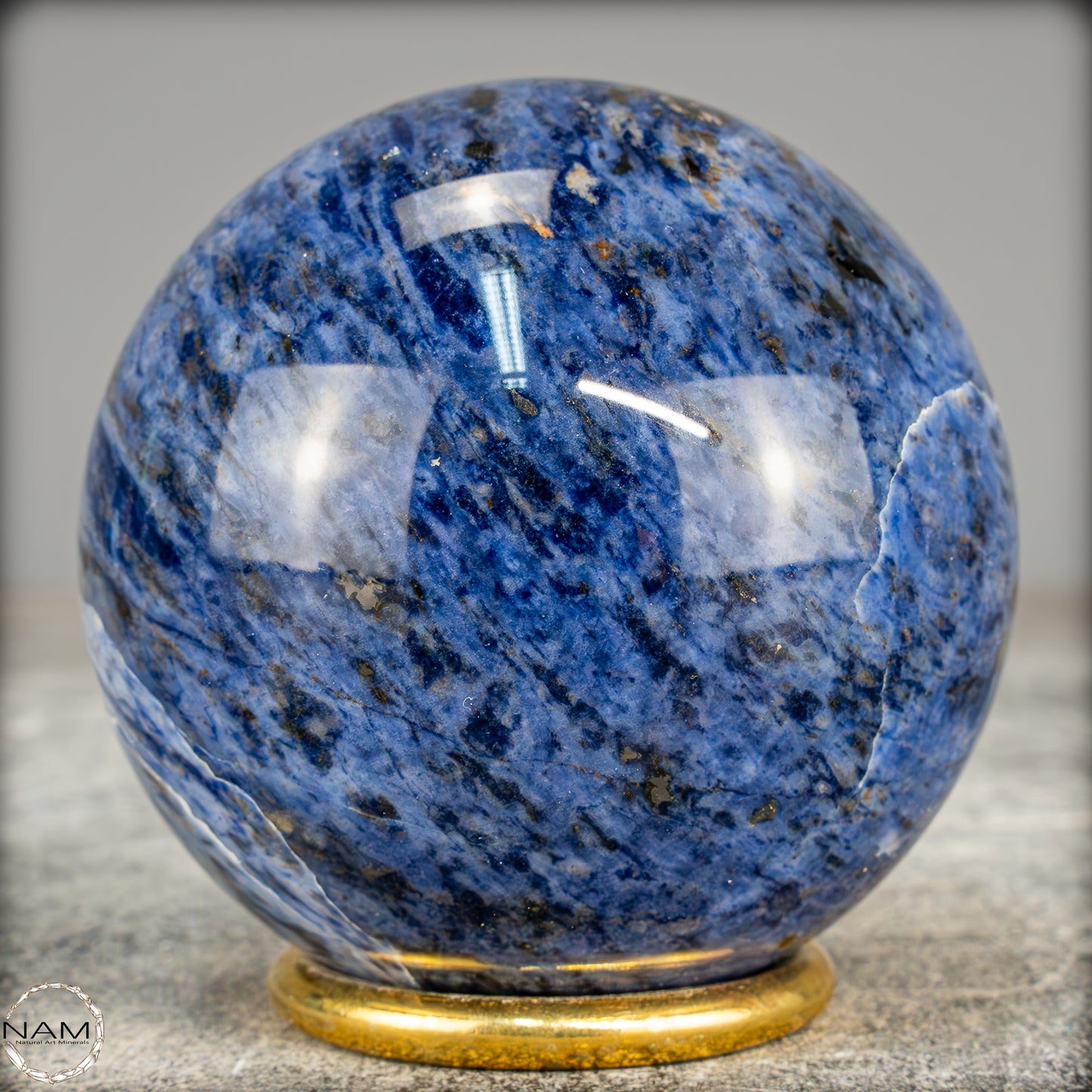 Natürliche Sodalith Kugel – 423,65g - 69mm