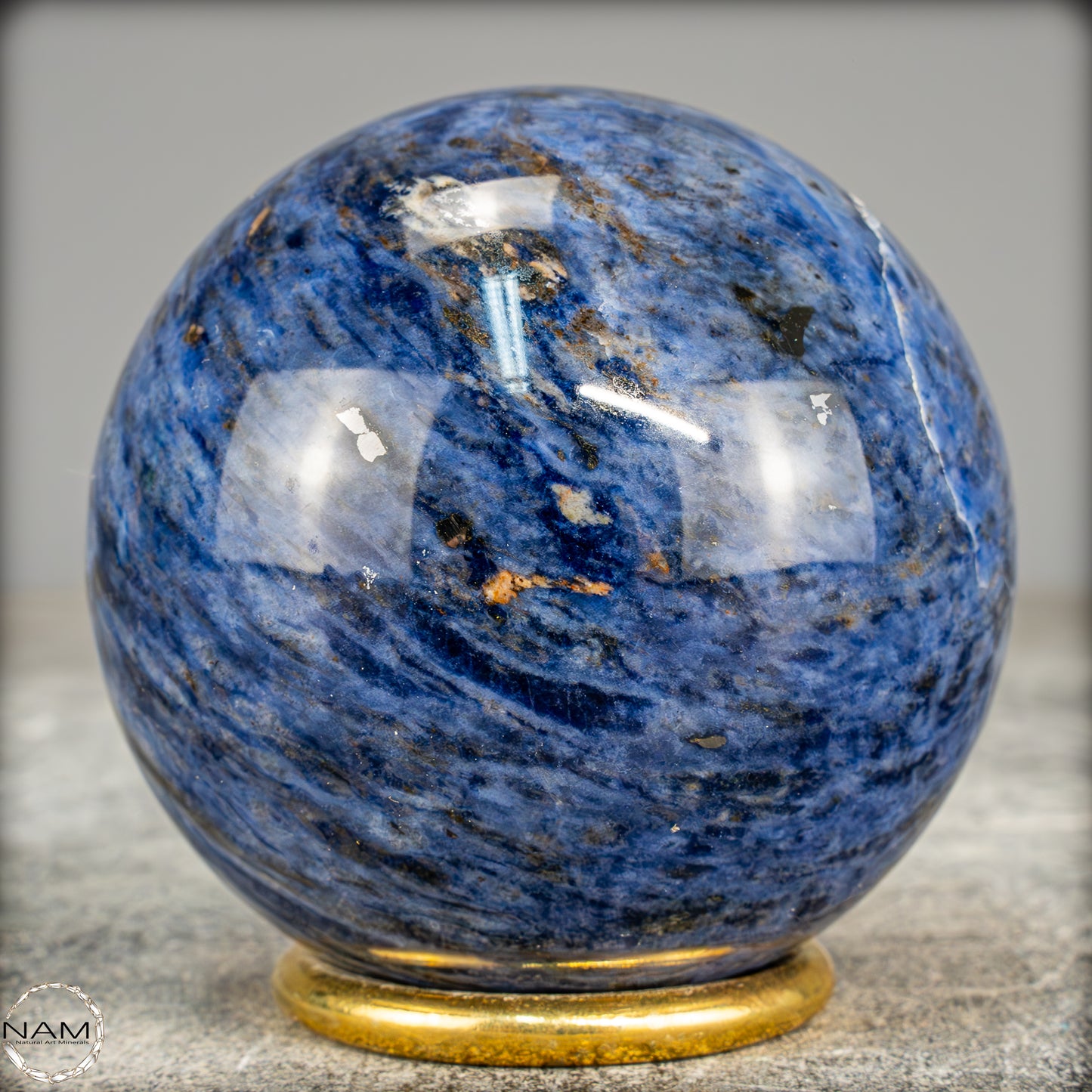 Natürliche Sodalith Kugel – 423,65g - 69mm