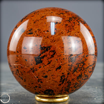 Natürliche Mahagoni-Obsidian Kristall-Kugel - 439,95g
