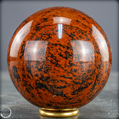 Natürliche Mahagoni-Obsidian Kristall-Kugel - 439,95g