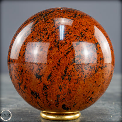 Natürliche Mahagoni-Obsidian Kristall-Kugel - 439,95g