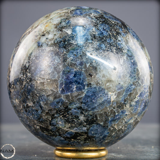 Natürliche Blaue Cordierit-Kristall Kugel, Spitzenqualität - 1727,04g - 120mm