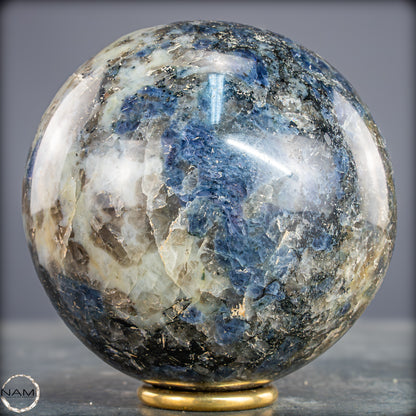 Natürliche Blaue Cordierit-Kristall Kugel, Spitzenqualität - 1727,04g - 120mm