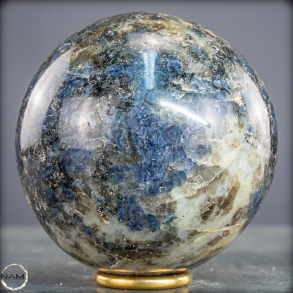 Natürliche Blaue Cordierit-Kristall Kugel, Spitzenqualität - 1727,04g - 120mm