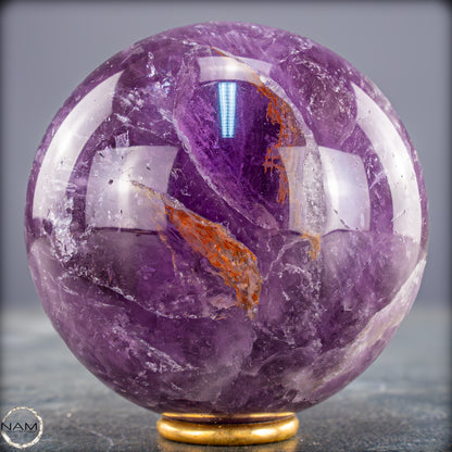 Natürliche Amethyst-Kristall Kugel, Brasilien - 632,79g - 77mm