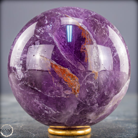 Natürliche Amethyst-Kristall Kugel, Brasilien - 632,79g - 77mm