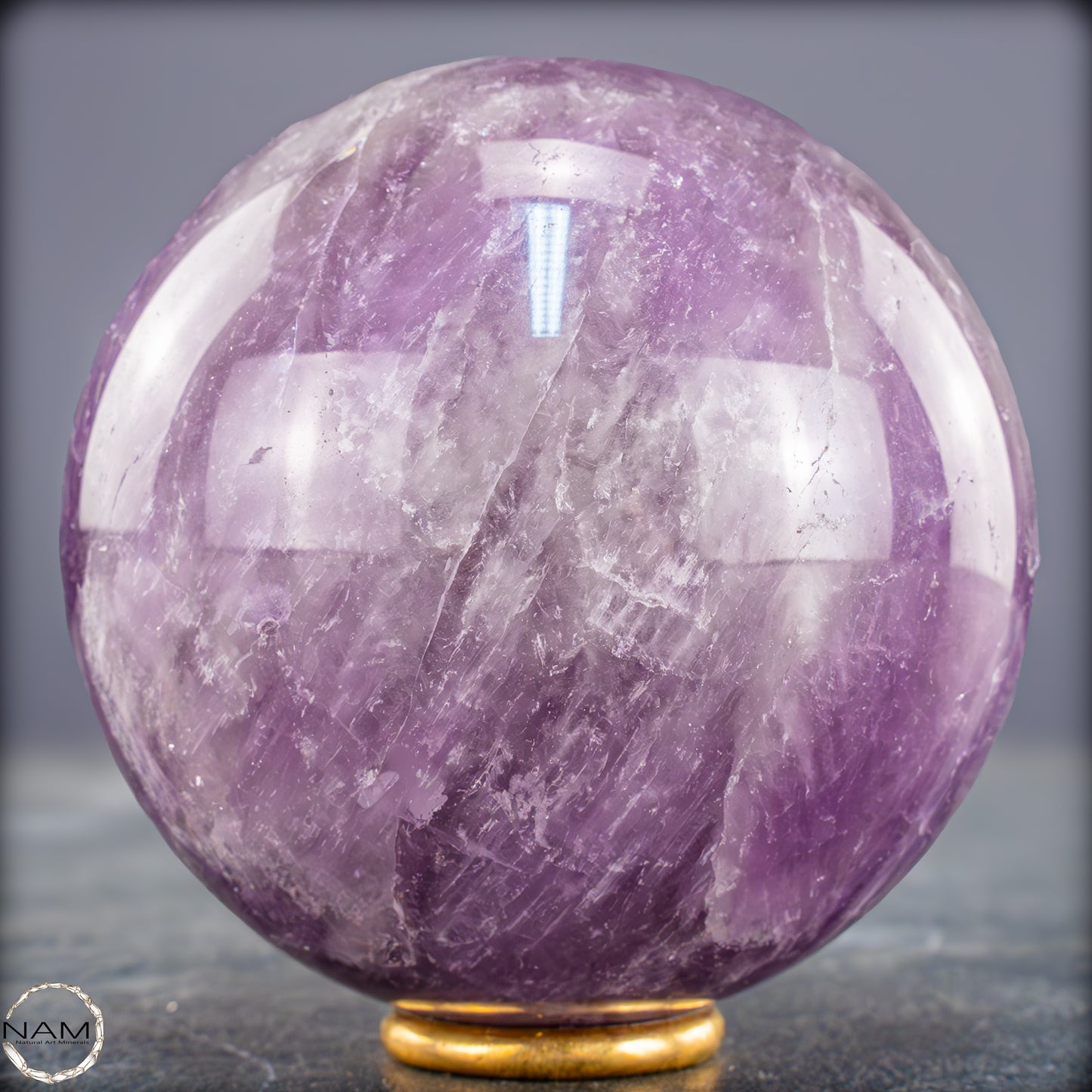 Natürliche Amethyst-Kristall Kugel, Brasilien - 632,79g - 77mm