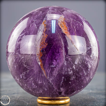 Natürliche Amethyst-Kristall Kugel, Brasilien - 632,79g - 77mm