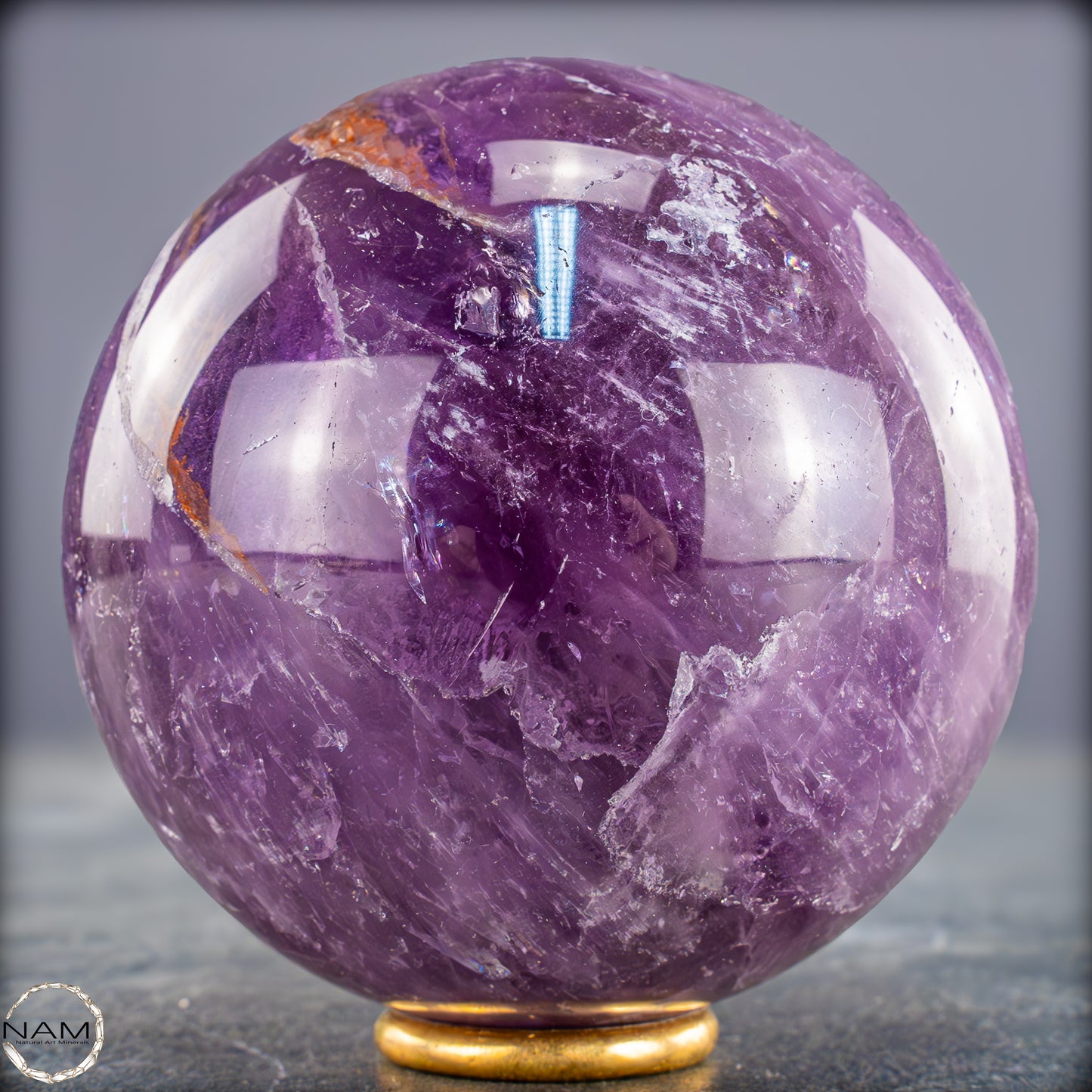 Natürliche Amethyst-Kristall Kugel, Brasilien - 632,79g - 77mm