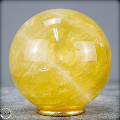 Top Qualität Transparenter Citrin Kristall Kugel - Brasilien - 819,24g - 84mm