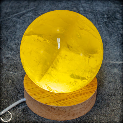 Top Qualität Transparenter Citrin Kristall Kugel - Brasilien - 819,24g - 84mm