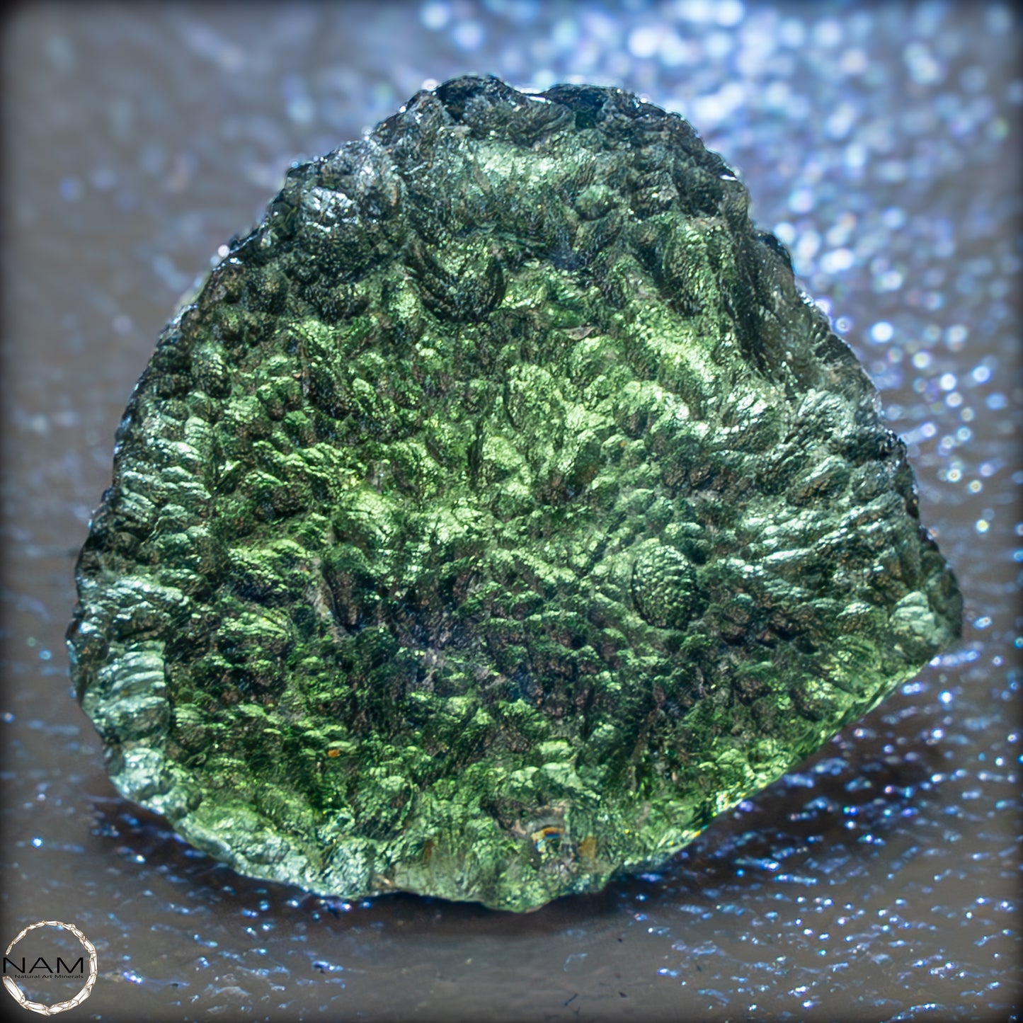 Großer Natürlicher Moldavit Kristall - 7,64g - 38,20ct