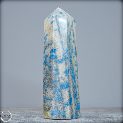 Natürlicher K2 Obelisk aus Madagaskar - 1184,75g