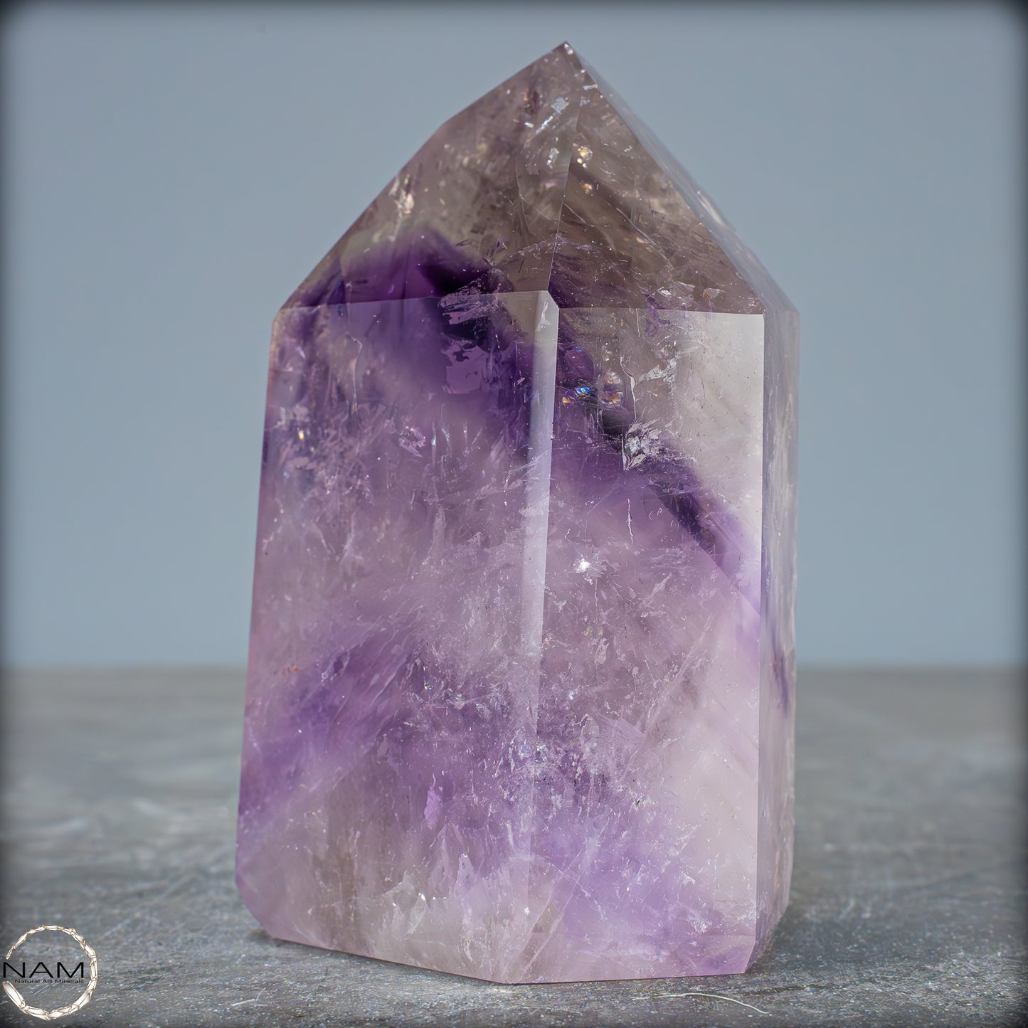 Natürliche, Sehr Seltene Amethyst-Kristall Spitze, Brasilien - 402,08g