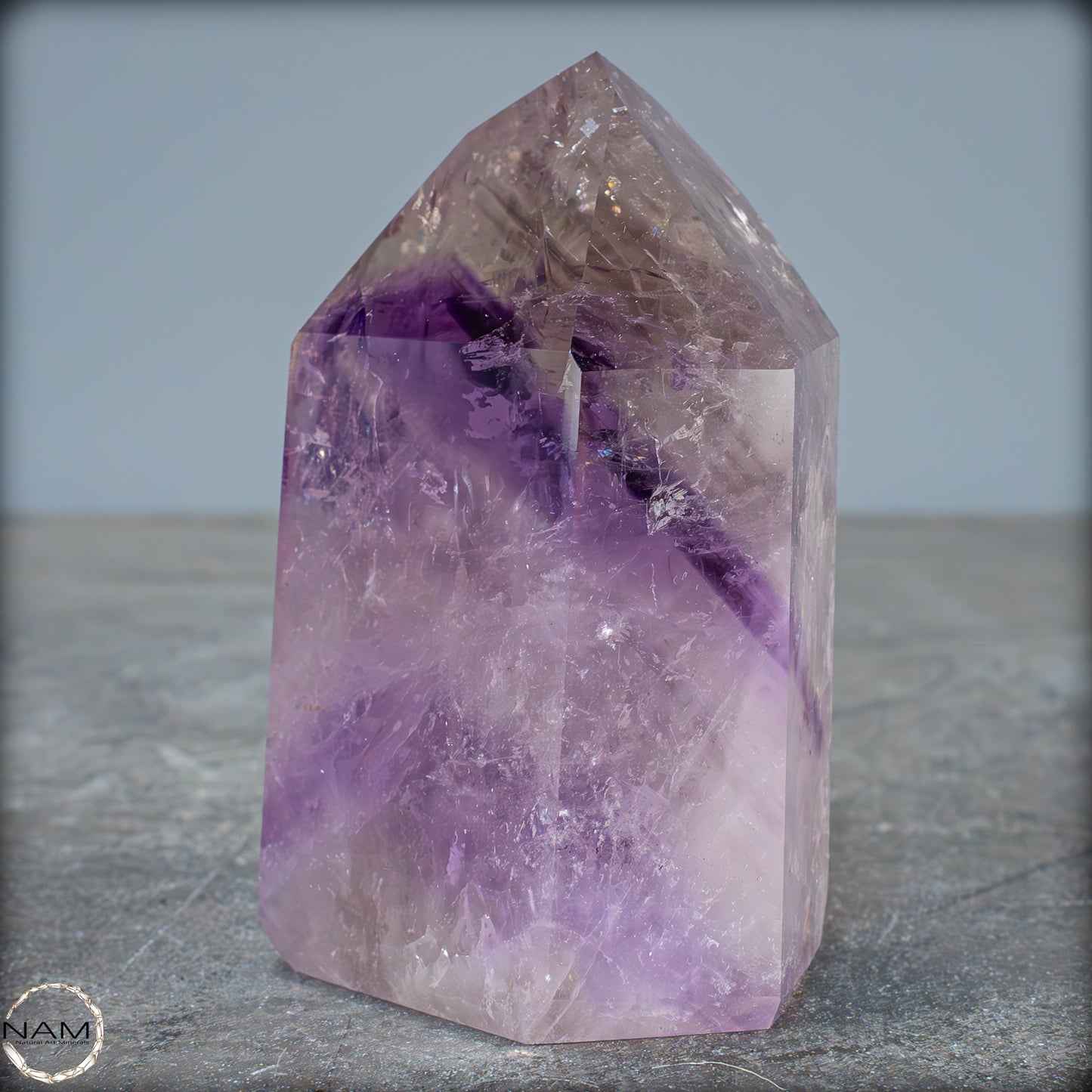 Natürliche, Sehr Seltene Amethyst-Kristall Spitze, Brasilien - 402,08g