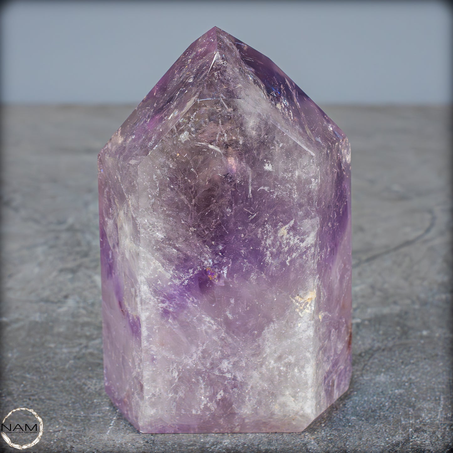 Natürliche, Sehr Seltene Amethyst-Kristall Spitze, Brasilien - 402,08g