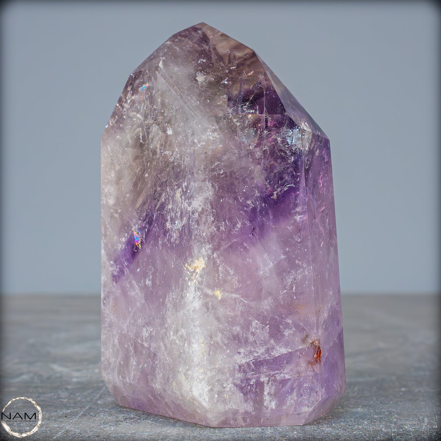 Natürliche, Sehr Seltene Amethyst-Kristall Spitze, Brasilien - 402,08g