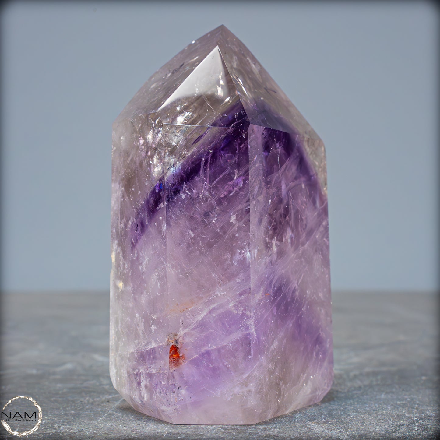 Natürliche, Sehr Seltene Amethyst-Kristall Spitze, Brasilien - 402,08g