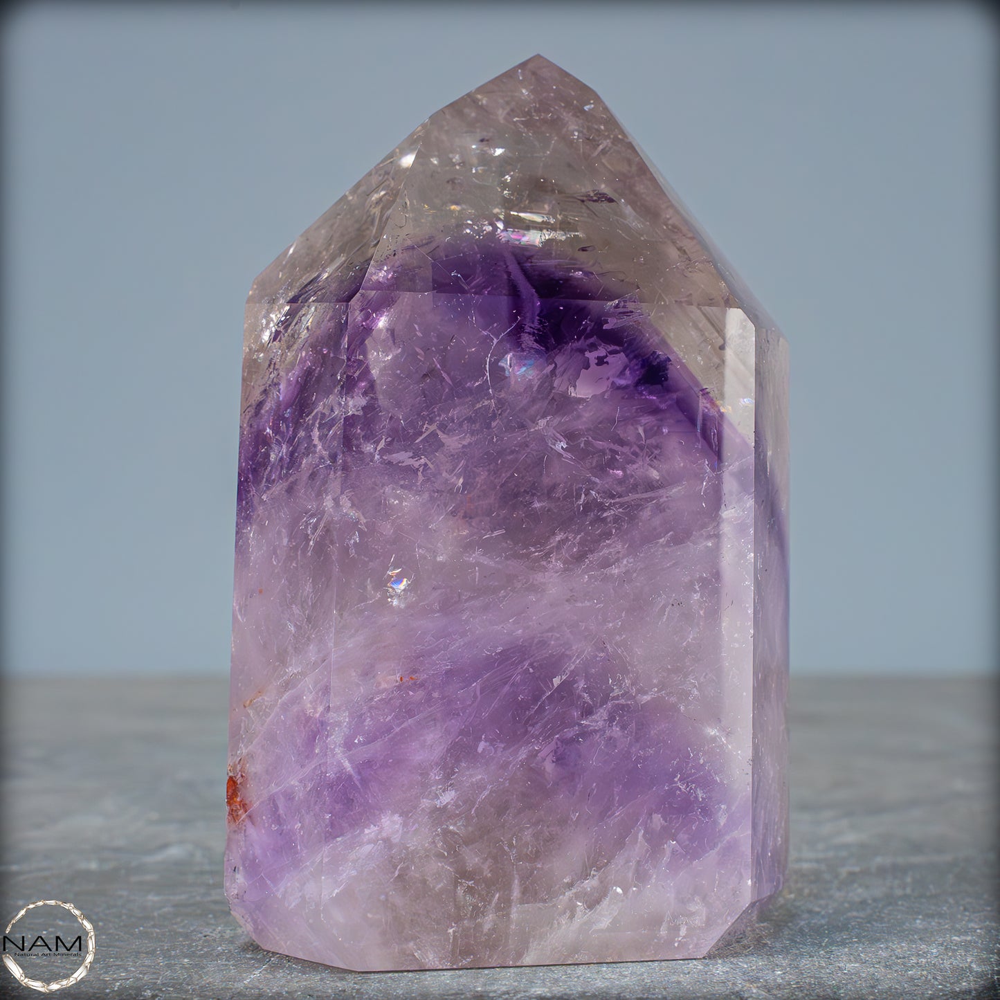 Natürliche, Sehr Seltene Amethyst-Kristall Spitze, Brasilien - 402,08g