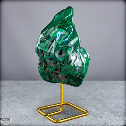 Natürlicher Großer Malachit Poliert auf Ständer - 4671,37g