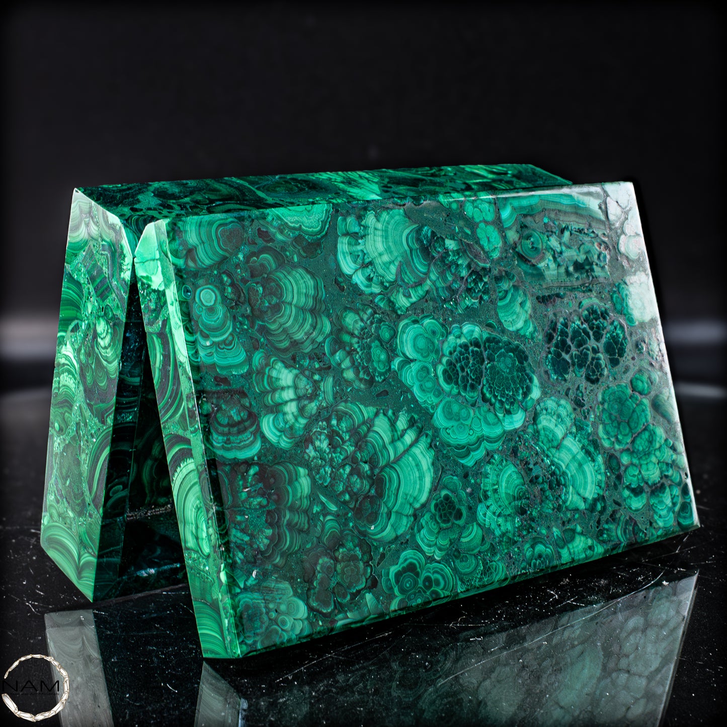 Einzigartige Malachit & Chrysocolla Schmuckkästchen/Box - 1034,22g