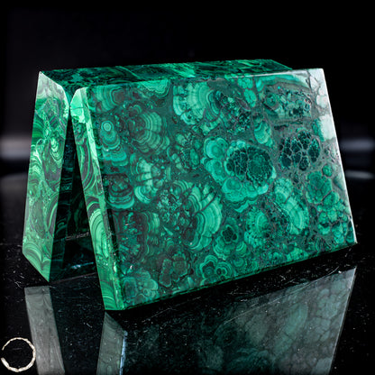 Einzigartige Malachit & Chrysocolla Schmuckkästchen/Box - 1034,22g