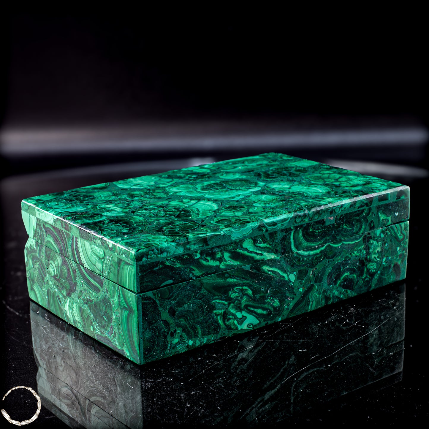 Einzigartige Malachit & Chrysocolla Schmuckkästchen/Box - 1034,22g