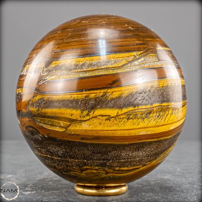 Natürliche Tigerauge-Kugel - 962,75g - 84mm