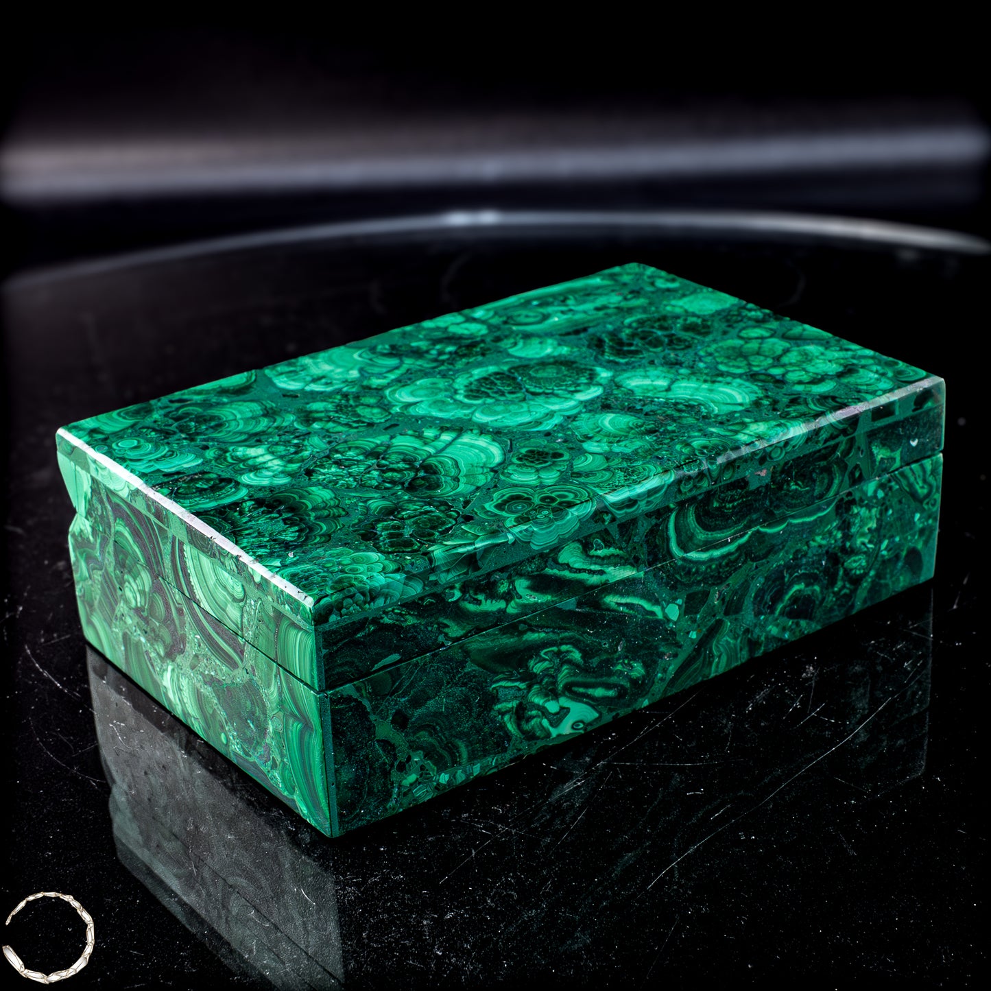 Einzigartige Malachit & Chrysocolla Schmuckkästchen/Box - 1034,22g