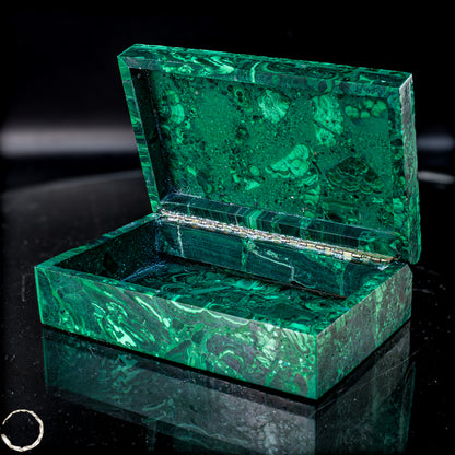 Einzigartige Malachit & Chrysocolla Schmuckkästchen/Box - 1034,22g