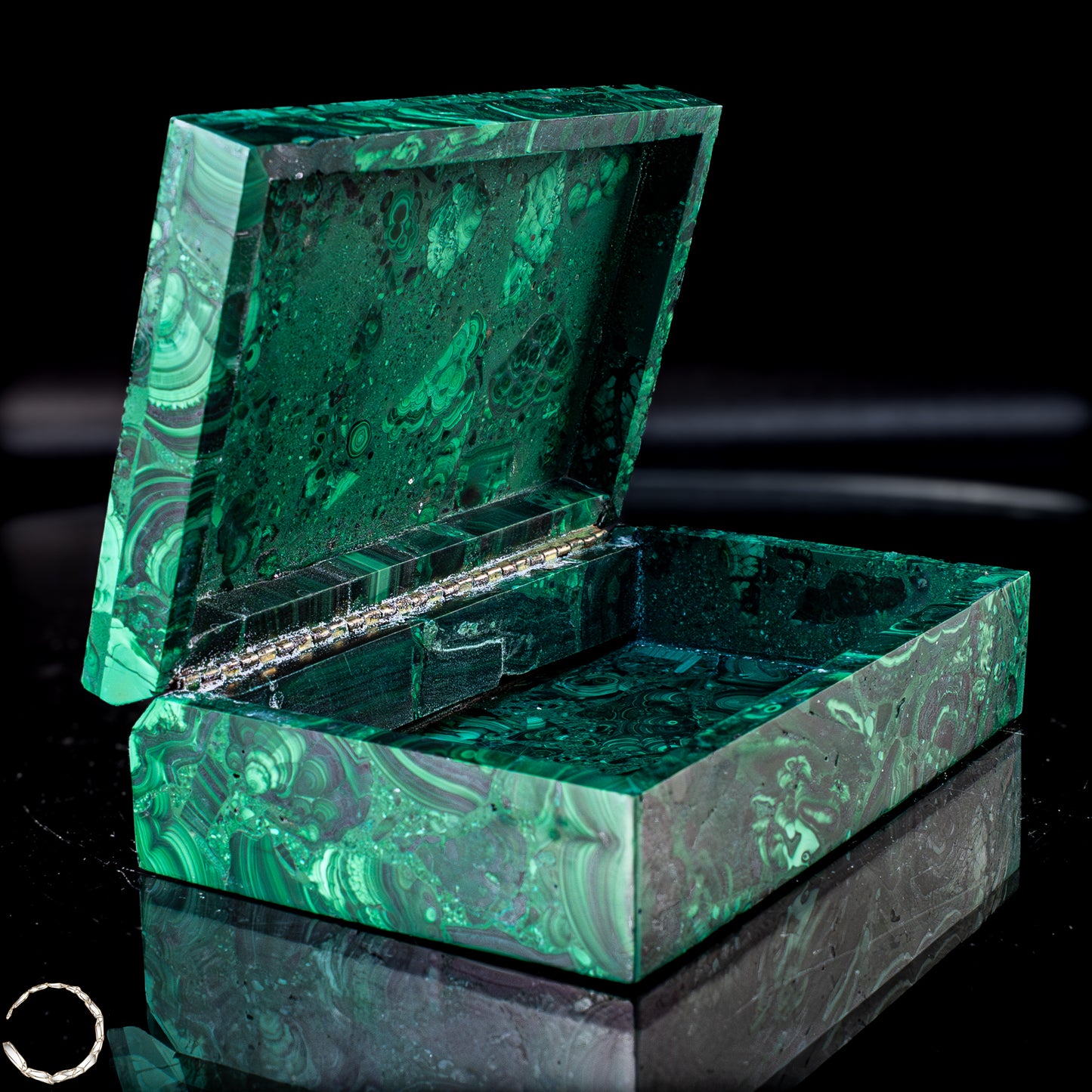 Einzigartige Malachit & Chrysocolla Schmuckkästchen/Box - 1034,22g