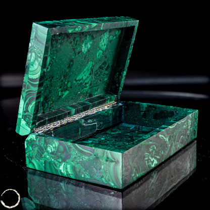 Einzigartige Malachit & Chrysocolla Schmuckkästchen/Box - 1034,22g