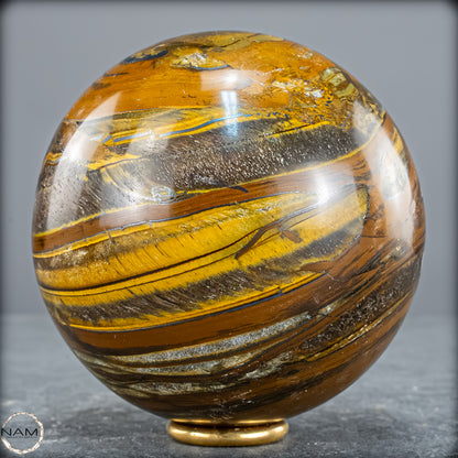 Natürliche Tigerauge-Kugel - 962,75g - 84mm