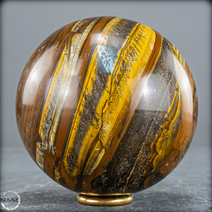 Natürliche Tigerauge-Kugel - 962,75g - 84mm