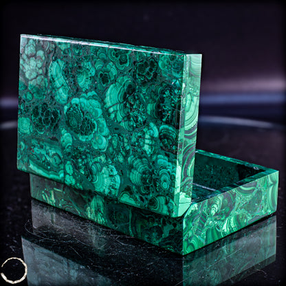 Einzigartige Malachit & Chrysocolla Schmuckkästchen/Box - 1034,22g