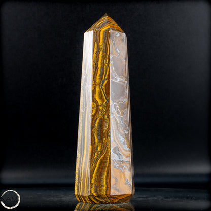 Natürlicher Tigerauge-Obelisk - 1091,96g